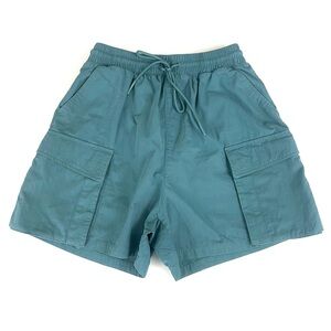 Urban Outfitters Aqua Blue Green Drawstring Cargo Shorts 4”